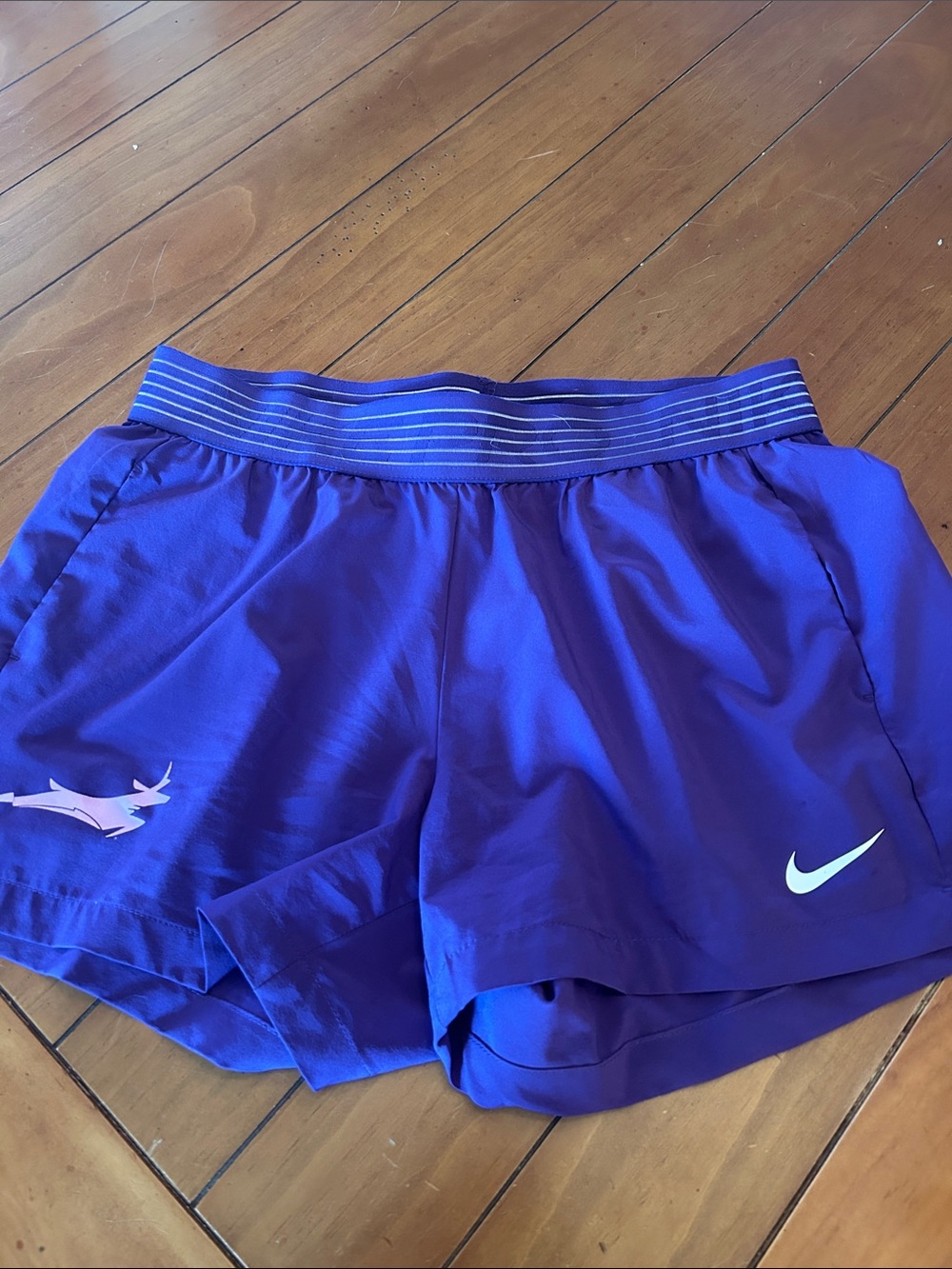 Nike Purple Running Shorts – Pink Gazelle Graphic Size Medium Athletic
